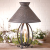 Betsy Ross Lamp with Chisel Shade in Blackened Tin Main image
