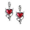 Alchemy Gothic Devil Heart Earrings Main image
