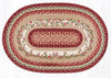 Earth Rugs OP-390 Cranberries Oval Patch 20" x 30" Main image