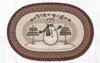 Earth Rugs OP-81 Moon & Star Snowman Oval Patch 20" x 30" Main image