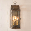 Irvin's Country Tinware Queen Arch Lantern in Weathered Brass Additional image