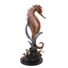 18 Inch Seahorse and Coral Statue Hand Finished Main image