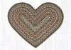 Earth Rugs C-51 Fir / Ivory Heart Braided Rug 20" x 30" Main image