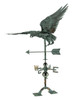 Verdigris Patina Metal Flying Eagle Weather Vane with Roof Mount Main image