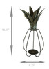 Rustic Metal Tropical Pineapple Candle Lantern Additional image