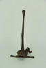 Rustic Brown Cast Iron Long Leg Frog Paper Towel Holder Additional image