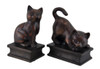 Antiqued Bronze Finish Playful Cat Bookends Main image