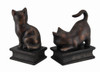 Antiqued Bronze Finish Playful Cat Bookends Additional image