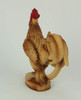 Faux Wood Carving Bamboo Look Standing Rooster Statue Additional image