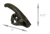 8 in Parasaurolophus Dinosaur Skull Fossil Resin Statue Home Office Decor Additional image