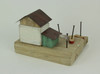 Hand Crafted Wood Art Boat House Coastal Decor Table Sculpture Additional image