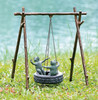 SPI Tire Swing Frogs Garden Sculpt Additional image