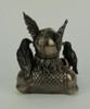 Norse God Odin in Winged Helm with Ravens Statue Additional image