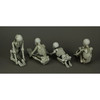 Bone Stretchers Zen Yoga Meditating Skeleton Figurines Set of 4 Additional image