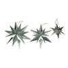 Rustic Galvanized Metal 12 Pointed Star Wall Sculptures Set of 3 Main image