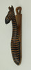 Hand Carved Wood Zebra Head Sculpture Wall Hanging 13 Inch Additional image