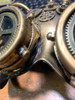 Steamkitty Metallic Finish Steampunk Cat Woman with Goggles Mask Image of defect