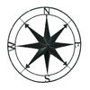 Compass Rose Lightly Distressed Metal Wall Hanging Main image