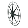 Compass Rose Lightly Distressed Metal Wall Hanging Additional image