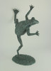 Verdigris Finish Dancing Frog Spitter Statue Additional image