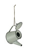 White Enamel Metal Rustic Tea Kettle Decorative Outdoor Hanging Birdhouse Small Main image
