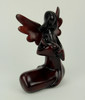 Brown Resin Polished Wood Look Angel of Protection and Baby Additional image