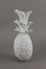 10 Inch White Pineapple Hanging Wall Art Carved Wood Sculpture Home Decor Plaque Additional image