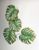 17 Inch Green Metal Palm Leaf Sculpture Wall Hanging Art Tropical Tree Decor Additional image