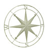 Compass Rose Lightly Distressed Metal Wall Hanging Main image