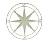Compass Rose Lightly Distressed Metal Wall Hanging Additional image