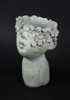 Pucker Up Kissing Face Weathered Finish Concrete Head Planter 10 Inches High Additional image