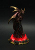 Metallic Copper and Gold Dragon Atop Glowing Volcano LED Lighted Statue Additional image