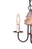 Irvins Country Tinware Bellview Chandelier in Earl Gray - 3 Light Additional image