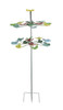Colorful Two Tier Metal Butterfly Horizontal Spinning Garden Stake Main image