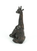 Adorable Brown Giraffe Yoga Bound Angle Pose Tabletop Statue 11 Inches High Additional image