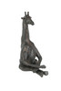 Adorable Brown Giraffe Yoga Bound Angle Pose Tabletop Statue 11 Inches High Main image
