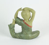 Stunning Aged Finish Child Monk Yoga Pigeon Pose Statue 8 Inches High Additional image