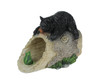 Playful Black Bear and Frog Decorative Gutter Downspout Extension Main image