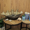 Lifelike Cast Polyresin Giant Clam Shell Decorative Bowl Lifestyle image 3