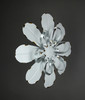 Set of 2 Distressed White Metal Daisy Bloom Flower Wall Sculptures Additional image