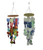 Set of 2 Capiz Shell Wind Chimes for Garden Patio Yard Coastal and Multicolor Main image