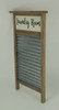 Wood and Metal Vintage Washboard Laundry Room Wall Hanging Additional image