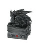 Guardian of Bibliophiles Stone Finish Dragon on Books Trinket Box Main image