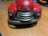 Hand Painted Vintage Red Pickup Truck Metal Statue Image of main defect
