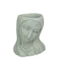 Long-Haired Maiden Cast Polyresin Head Planter Pot 8 Inches High Main image