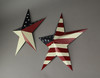 Set of 2 Patriotic American Flag Design Barn Stars Indoor/Outdoor Wall Hangings Additional image