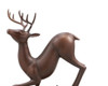 SPI Home Stretching Deer Cast Aluminum and Wood Tabletop Statue Additional image