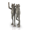 SPI Home Selfie Frog Friends Cast Aluminum Garden Sculpture 21.5 Inches High Additional image