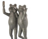 SPI Home Selfie Frog Friends Cast Aluminum Garden Sculpture 21.5 Inches High Additional image
