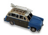 Beach Bound Blue and Brown Nostalgic Metal Woodie Statue Additional image